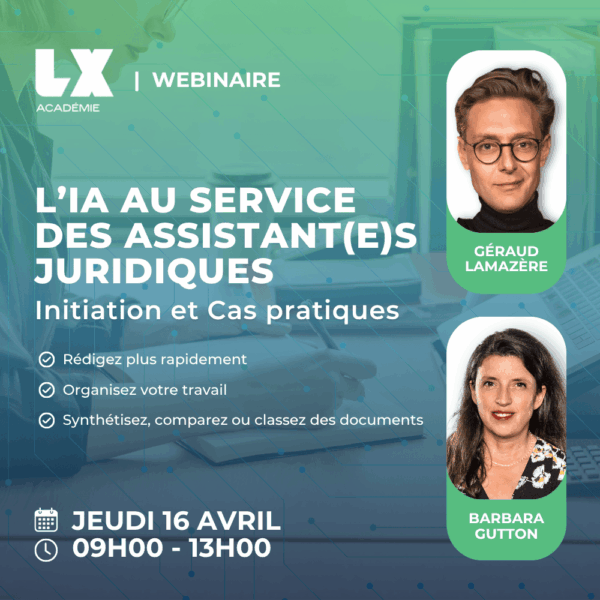 L’IA au service des Assistant(e)s Juridiques : Initiation et Cas pratiques